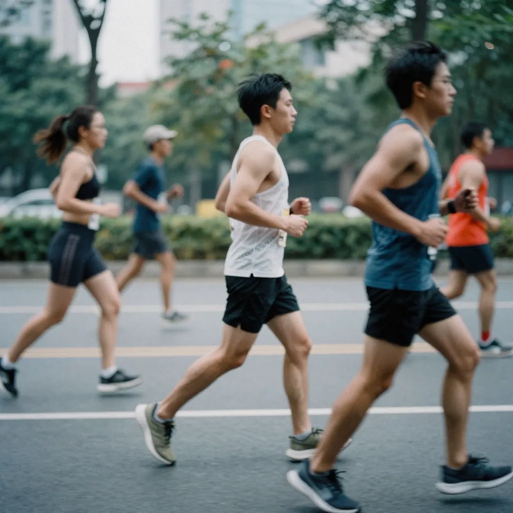 Figure in athletic wear standing in a training area